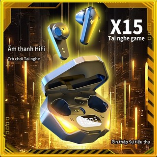 Tai nghe Bluetooth không dây X15 Tws Tai nghe chơi game có màn hình LED bluetooth 5.3 tích hợp mic