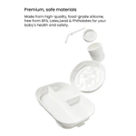 Bộ cho bé ăn bằng silicon HEORSHE – Đĩa chia, Bát hút, Cốc & Ống hút | Không chứa BPA, an toàn cấp thực phẩm | Đế hút mạnh để ngăn ngừa tràn | Để tự ăn — ảnh 7