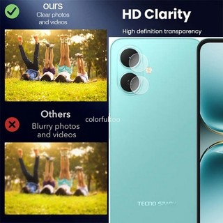 Tecno Spark Go 2 2025 Phim Bảo Vệ Camera Cho Tecno Spark Go 2 GO2 SparkGo2 3D Cong HD Full Cover Camera Kính Cường Lực Bảo Vệ Màn Hình Mặt Sau Ống Kính Phim