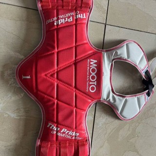 Taekwondo Protective Gear Plain Thickened Adult and Children Actual Combat Competition Training Breast Protection Water Ripple Maya Pattern IlWj