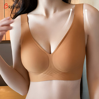 『 Brelira 』 Áo ngực Minimizer Full Cup dành cho nữ Áo ngực không dây chống chảy xệ Liền mạch Brassier Traceless Plus Size Quần lót nữ Áo ngực nữ