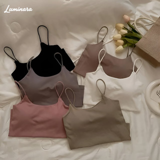『 Brelira 』 Áo Vest Đệm Gợi Cảm Nữ Dây Mỏng Liền Mạch Mềm Mại Không Tay Trơn Bọc Ngực Ống Top