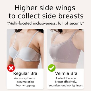 『 Brelira 』 Áo ngực nâng ngực hỗ trợ cao Áo ngực chức năng liền mạch Không dây thoải mái thoáng khí Đường viền 3D Nâng chống trọng lực​