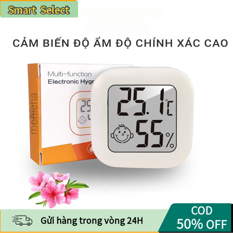 【COD】Nhiệt Kế Ẩm Kế Điện Tử LCD Mini – Đo Nhiệt Độ & Độ Ẩm Trong Nhà, Bể Cá, Bò Sát, Phòng Ngủ