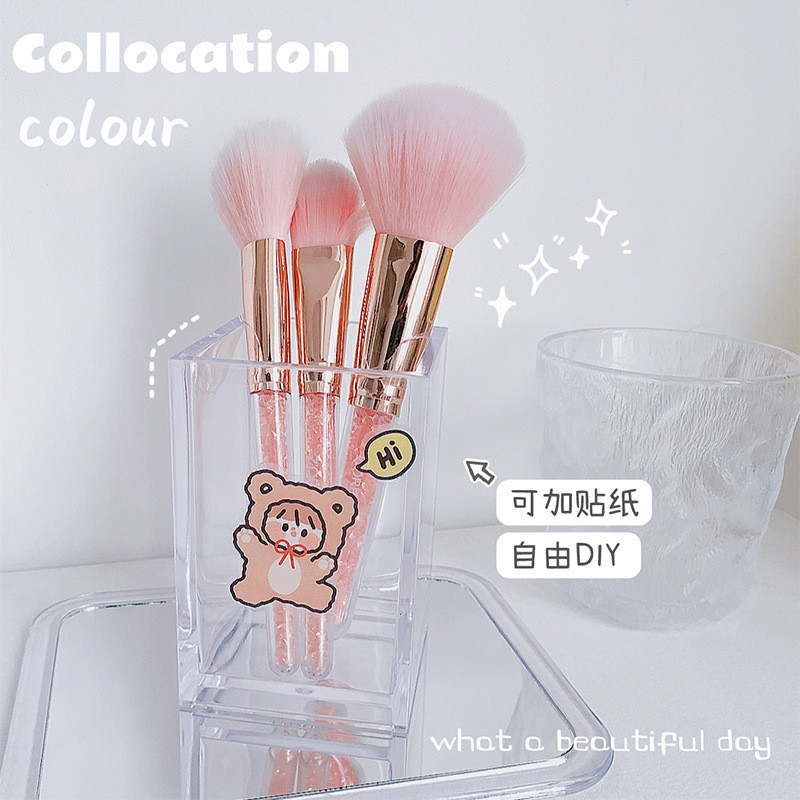 Acrylic ins Phong Cách Dung Tích Lớn Bút Tinh Tế Người Ảnh Hưởng Hộp Bảo Quản Văn Phòng Phẩm Nữ Sinh Viên Để Bàn Có Nắp Trong Suốt