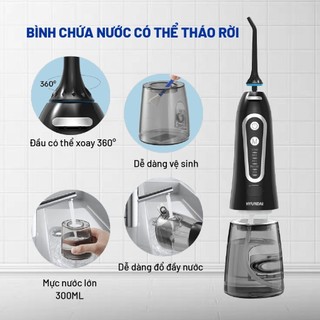 Tăm Nước Hyundai OC-010-BK - 4 đầu phun chuyên nghiệp - Bảo hành chính hãng 12 tháng