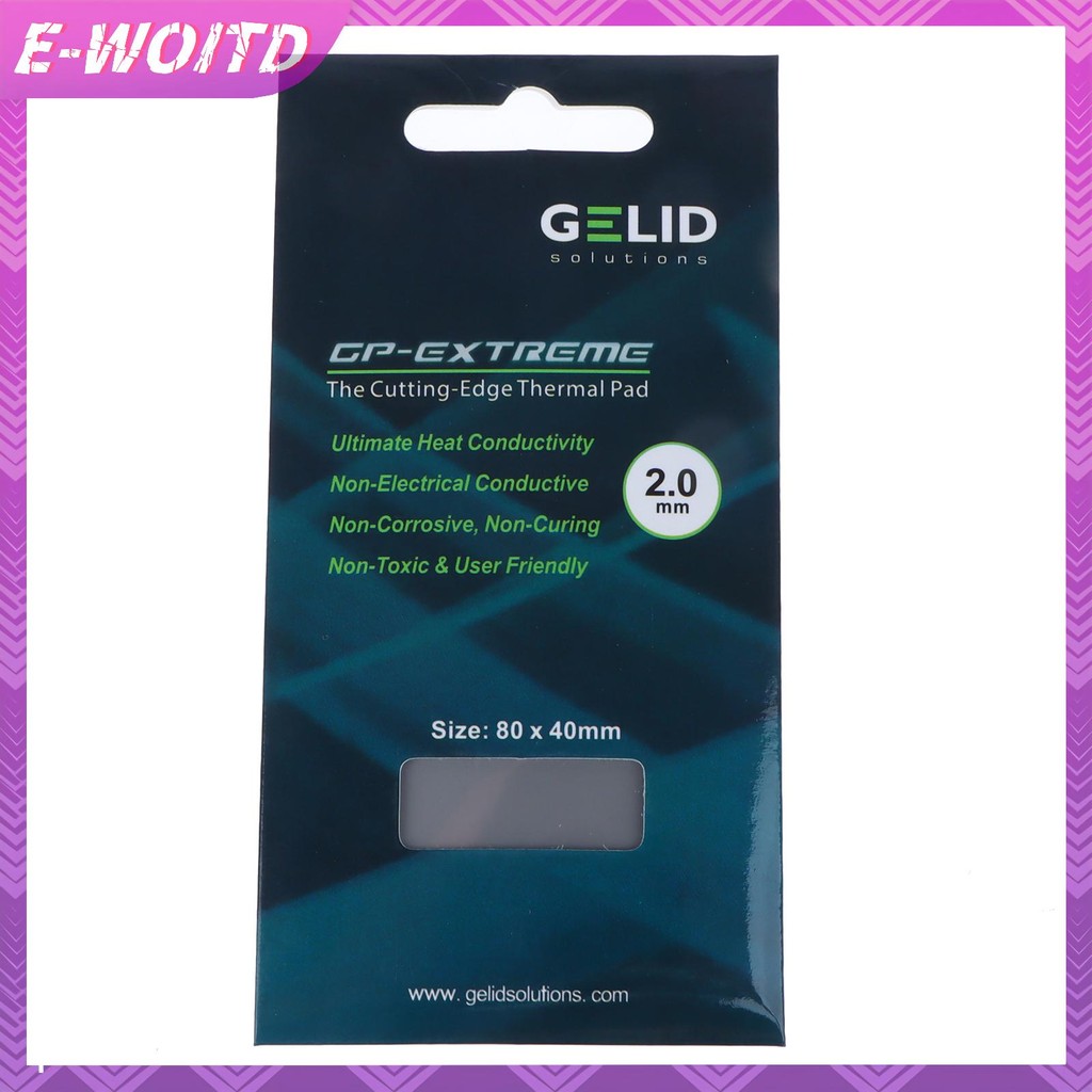 E-woitd Đa Kích Thước GP-Ultimate 15W / MK Tấm Nhiệt CPU / GPU Đồ Họa Bo Mạch Chủ Tấm Nhiệt Silicon Mỡ Miếng Lót Tản Nhiệt HNVN