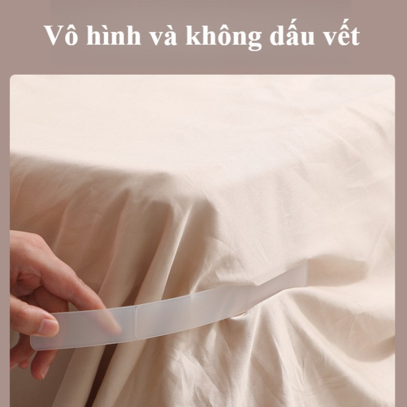 Kẹp Ga Giường Điều Chỉnh Đa Năng - Bộ 4, chống tuột 100%, Vật liệu bền