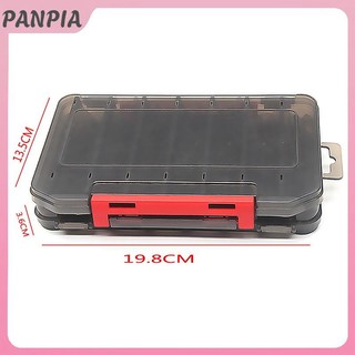 PANPIA-Fing Giải Quyết Hộp 14 Ngăn Phụ Kiện Câu Cá Mồi Móc Bảo Quản Hộp Đựng Dụng Cụ Câu Cá Hai Mặt Hộp Tổ Chức