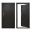 ZENZON 2 Miếng Dán Cửa Sổ Đẩy & Kéo, Logo Cửa Trượt Acrylic Sáng Tạo, Đơn Giản Trong Suốt 3D Dễ Dàng Làm Sạch Nhà Hàng Kéo Dán Nhận Dạng Cửa Kính