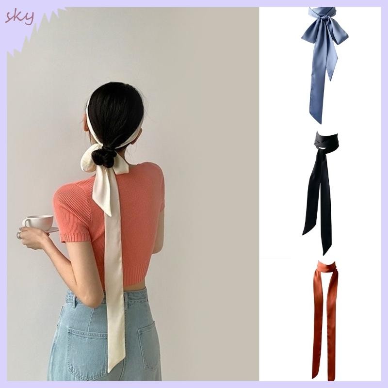 Băng Đô Quấn Tóc Thanh Lịch Cho Nữ Với Thiết Kế Cà Vạt Và Khăn Lụa Ruy-Băng