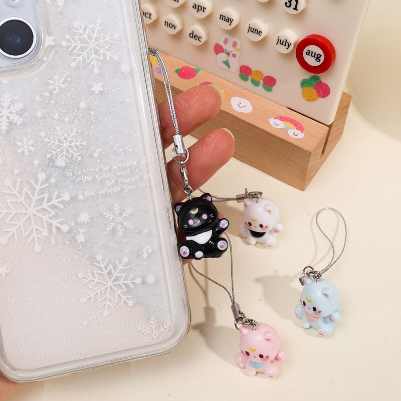 Móc khóa mèo động vật dễ thương - Túi Kawaii Mặt dây chuyền ô tô dành cho nữ