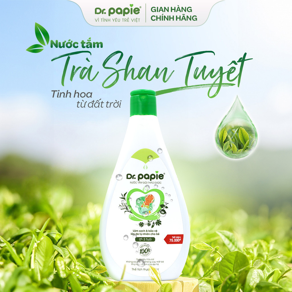 Mô tả Combo 2 Nước Tắm Thảo Dược Dr Papie Giúp Giảm Mẩn Ngứa Và Rôm Sảy, Hỗ Trợ Làm Sạch, Mát Da Bé - Chai 500ml - 5