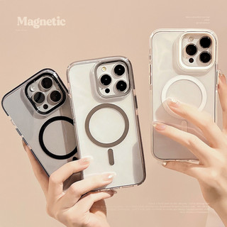 Ốp Điện Thoại Tpu Từ Tính Trong Suốt Cho IPhone 15 15pro Max 13 Mini 14 14pro 14max 12 11 Pro Max IX XR SE2 Plus Bìa Cứng p2