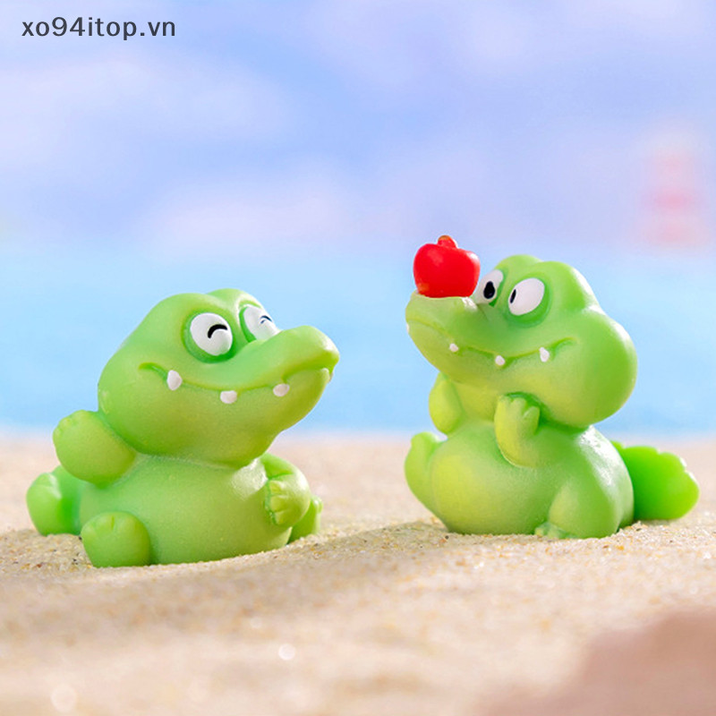 Xoitop Hoạt Hình Cá Sấu Dễ Thương Tượng Nhỏ Hoạt Hình Microlandscape Các Bức Tượng Nhỏ Đồ Trang Trí Ngộ nghĩnh Sáng Tạo Thu Nhỏ Trang Trí Nhà Cửa Quà Tặng VN