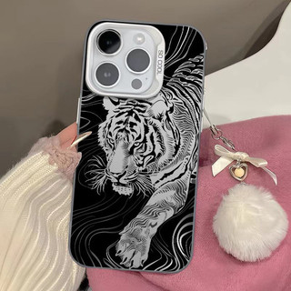 Ốp bảo vệ Apple Niche Art Fierce Thích hợp cho iPhone 15 13 Pro Max 11promax 12 14 Pro Max Vỏ silicon XS Max 8 Plus XR 11 Pro 12 14 Plus Chống sốc BLL chống bụi