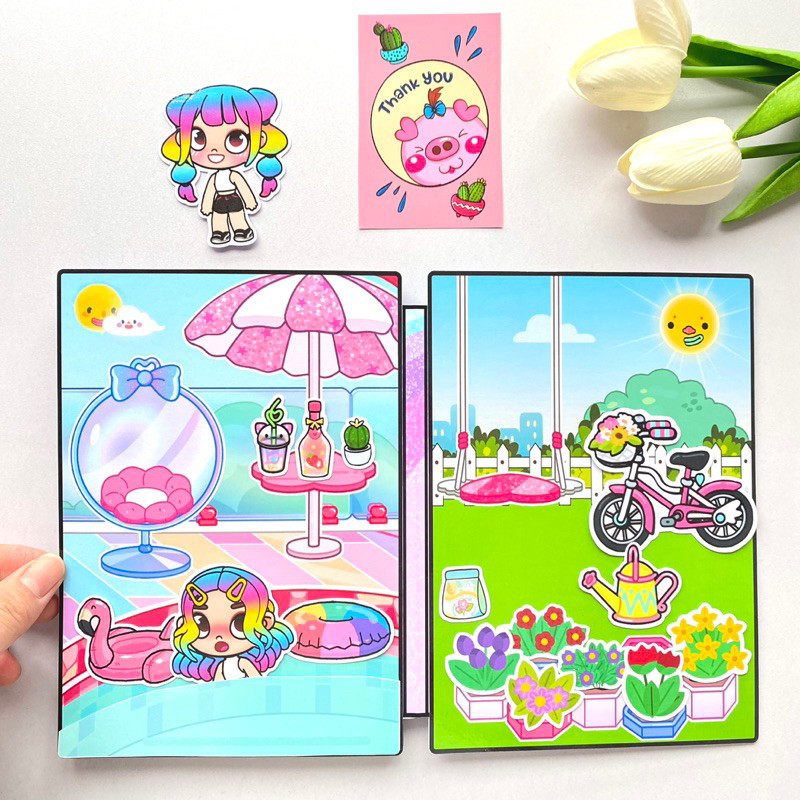 Ngôi nhà cầu vồng trong thế giới Avatar world - Búp bê giấy