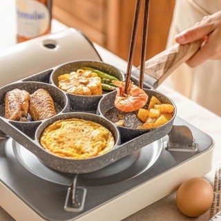 Khuôn Chảo Rán 4 Lỗ Tròn chống dính