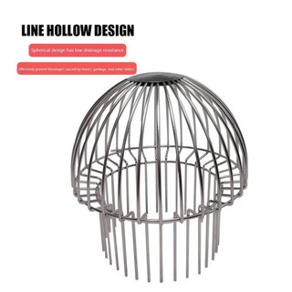 Vỏ thoát nước ban công ESSENCEH, Ống thoát nước sàn nhà dịch chuyển lớn chống tắc, Ống thoát nước bằng thép không gỉ tròn hữu ích