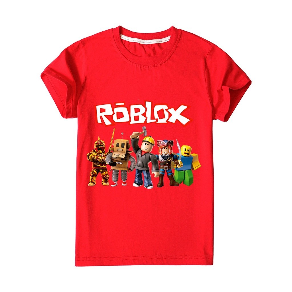 Áo thun ngắn tay Roblox hoạt hình trẻ em 2024 - In hình nhân vật siêu anh hùng cho bé trai