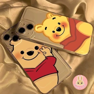 Dành Cho Infinix Hot 60 60i 50 50i 40 40i 30 30i 20 20S 10 10i 10S 10T 11 11S 12 12i 9 Pro Plus Play Note 40X 4G 5G Winnie The Pooh Vỏ Điện Thoại Dễ Thương Cười Trong Suốt Gấu Mềm