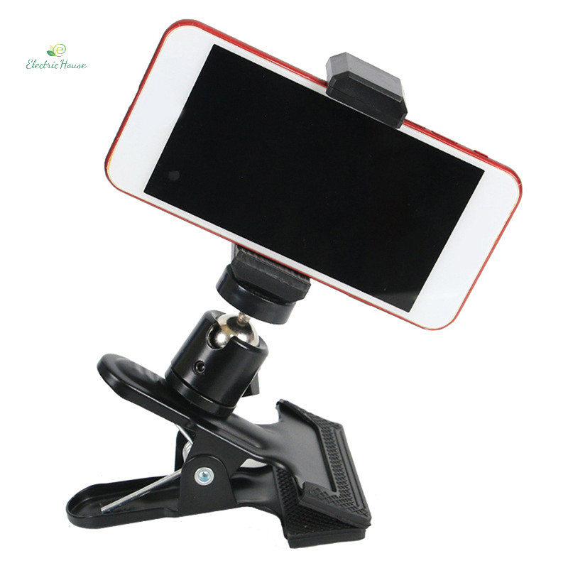 [Nhà Điện] Kẹp Máy Ảnh Chân Máy Đa Năng Kẹp Đèn Flash Giá Đỡ Gắn Kẹp Camera Chụp Ảnh Kẹp Kim Loại Xoay 360 Độ Cho Chân Máy Ảnh Camera PTZ Video