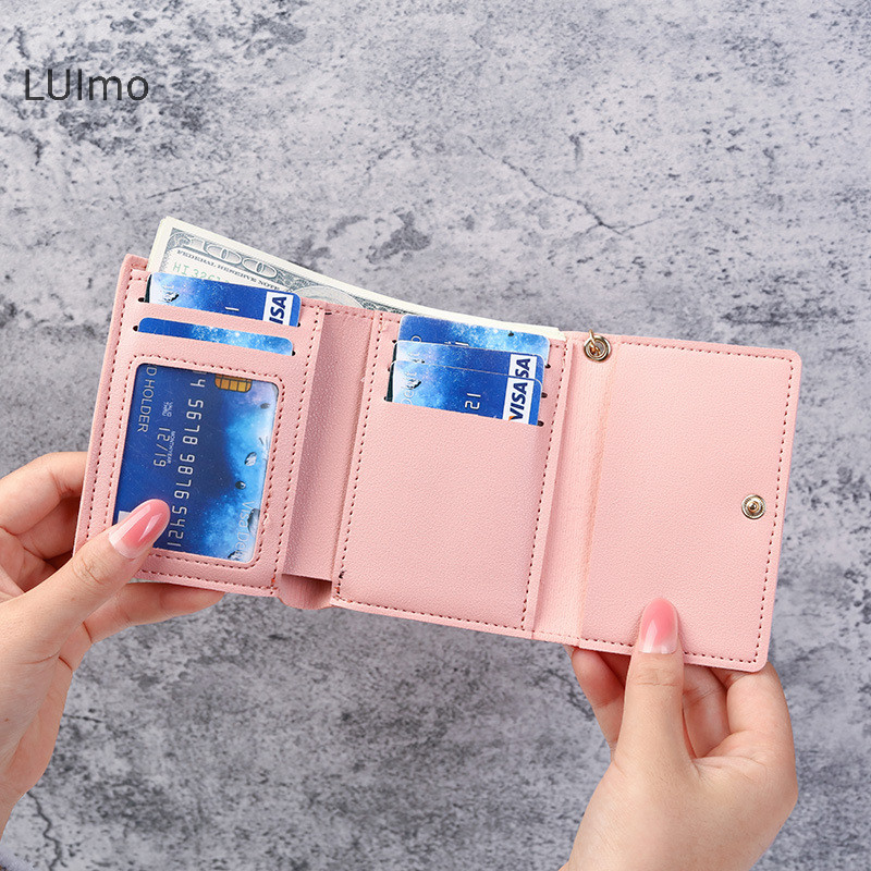 Ví nữ Luimo Ví ngắn dễ thương Ví da nữ Túi đựng thẻ SBS