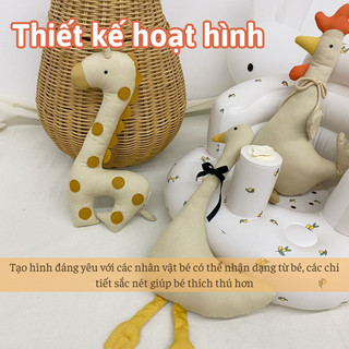 Thú Bông Bunnies House Cotton Nhẹ, Bé Ôm Ngủ Dịu Êm, Dễ Mang Theo