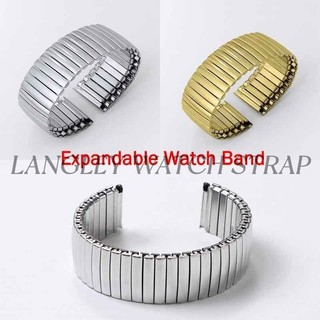 Dây đeo đồng hồ bằng thép không gỉ đàn hồi đơn giản 12mm 14mm 16mm 18mm 20mm 22mm Dây đeo đồng hồ có thể mở rộng Dây đeo kim loại cho nam nữ Đồng hồ thạch anh cổ điển Vòng đeo tay đàn hồi