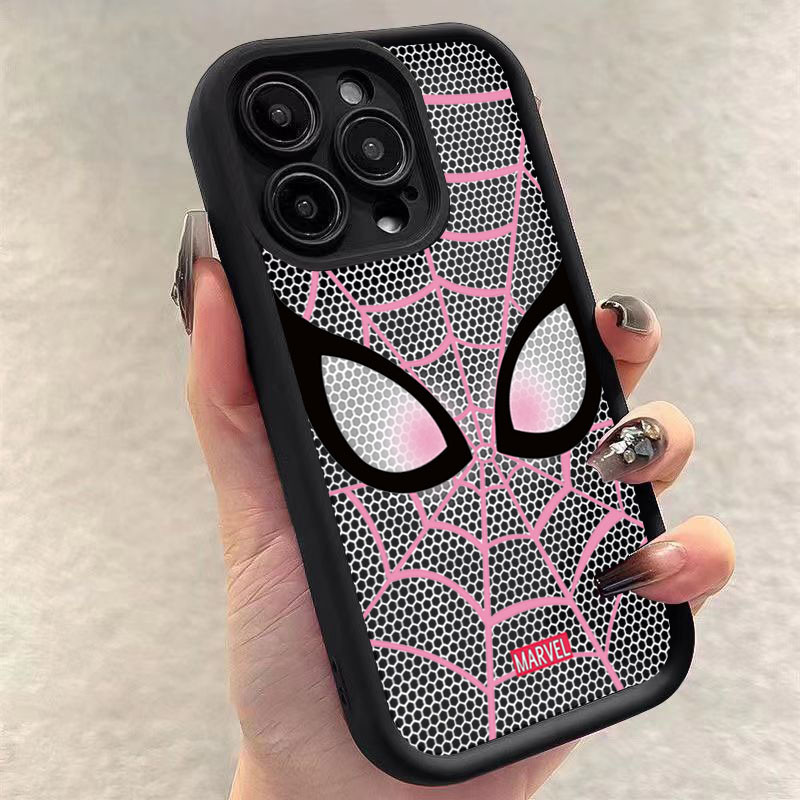 Dành Cho Realme Note 60 50 C63 C65 C67 C55 C35 C53 C51 C15 5i 8 8i 6i 5 7i C21Y C11 C25 C25Y C20 5S C20A C17 C33 C30 9i C31 C21 Phim Hoạt Hình Người Nhện Mềm Chống Sốc Matte Silicon