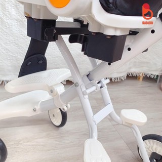 Xe đẩy gấp gọn du lịch có mái che, xe đẩy 2 chiều cho bé