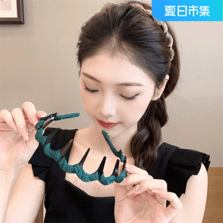 Băng đô sóng bện phong cách sang trọng nhẹ nhàng kèm lược răng băng đô chống trượt