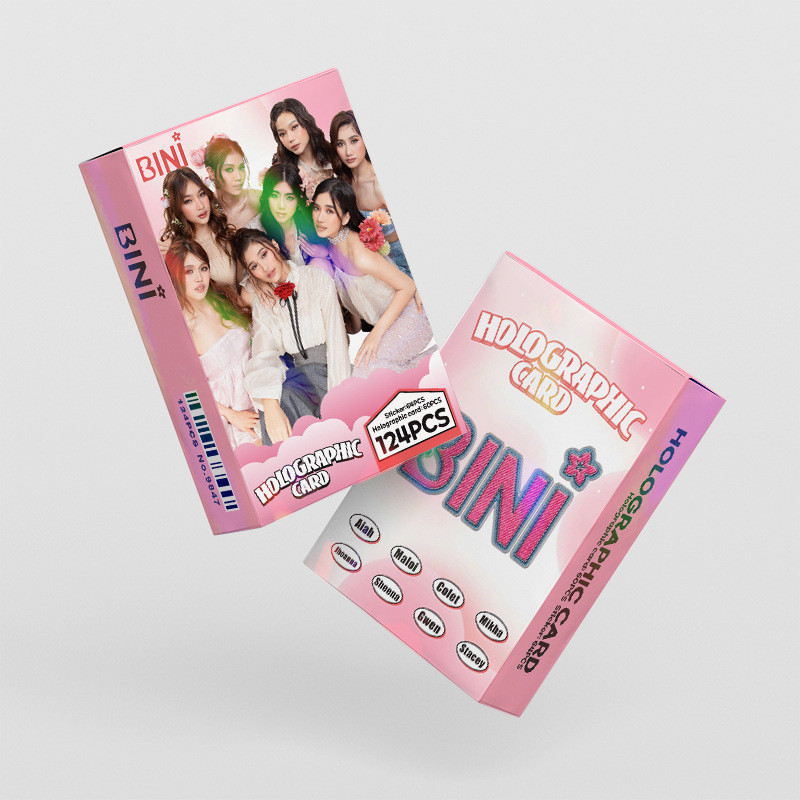30-124 chiếc BINI Photocards Biniverse CHERRY TRÊN Laser ba chiều Lomo Cards Aiah Colet Maloi Gwen Stacey Mikha Jhoanna Sheena Dán Bưu thiếp ba chiều YM