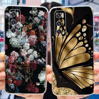 Vivo V20 SE V2022 V2023 Vỏ sơn hoa gấu trúc dễ thương Vivo V20SE V 20SE Vỏ điện thoại TPU silicon mềm