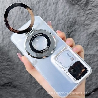 Vivo V30 V27 v30e Pro Ốp Vivo V29 5g Ốp chống sốc cứng mờ có nam châm kèm vòng giá đỡ giá đỡ bảo vệ máy ảnh giá đỡ điện thoại chống vân tay lfyy