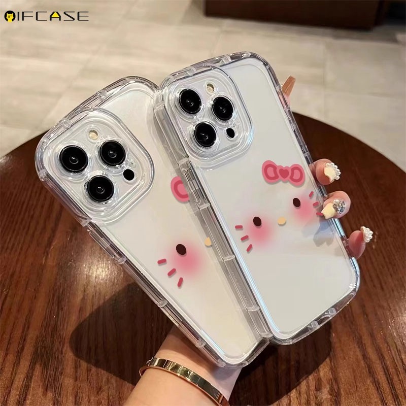 Dành Cho Vivo V25 V23 V20 Pro V23e V21 V21s 4G 5G V17 Neo Ốp Điện Thoại Hello Kitty HelloKitty Cat Hoạt Hình Làm Dày Túi Khí Chống Sốc Trong Suốt Vỏ Mềm Trong Suốt Ốp Lưng