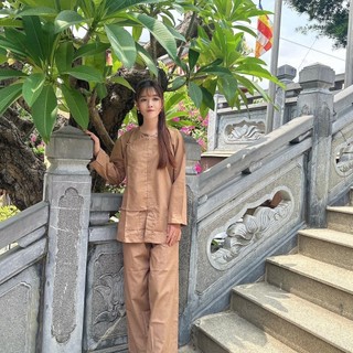 Vạt hò tixi cao cấp nút thắt, set đồ nộ nữ thời trang pháp phục Áo