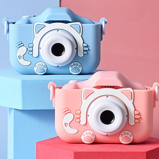 Máy Ảnh Kỹ Thuật Số Mini Mèo Camera-007 Cute Có Thể Sạc Lại Chống Sốc Cao Cấp Cho Bé