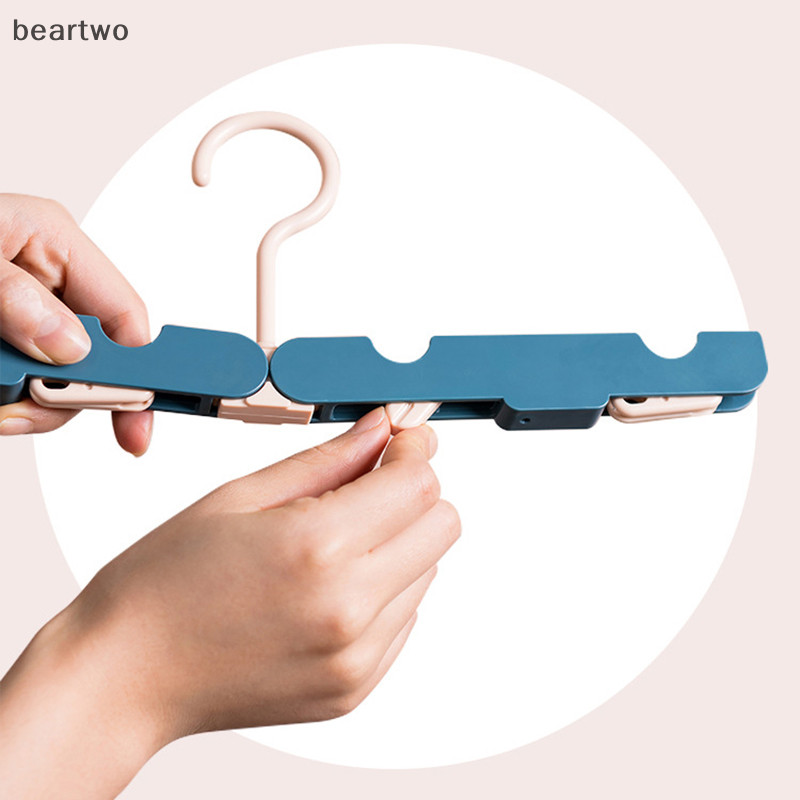 < Beartwo > Móc treo gấp du lịch Móc treo di động Giá phơi ngoài trời chống trượt Dễ dàng lưu trữ Tiết kiệm không gian Sắp xếp lưu trữ đẹp