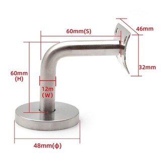 MELEN Giá đỡ ray tay vịn 60x60mm, thép không gỉ, phụ kiện lan can cầu thang và trang trí nhà