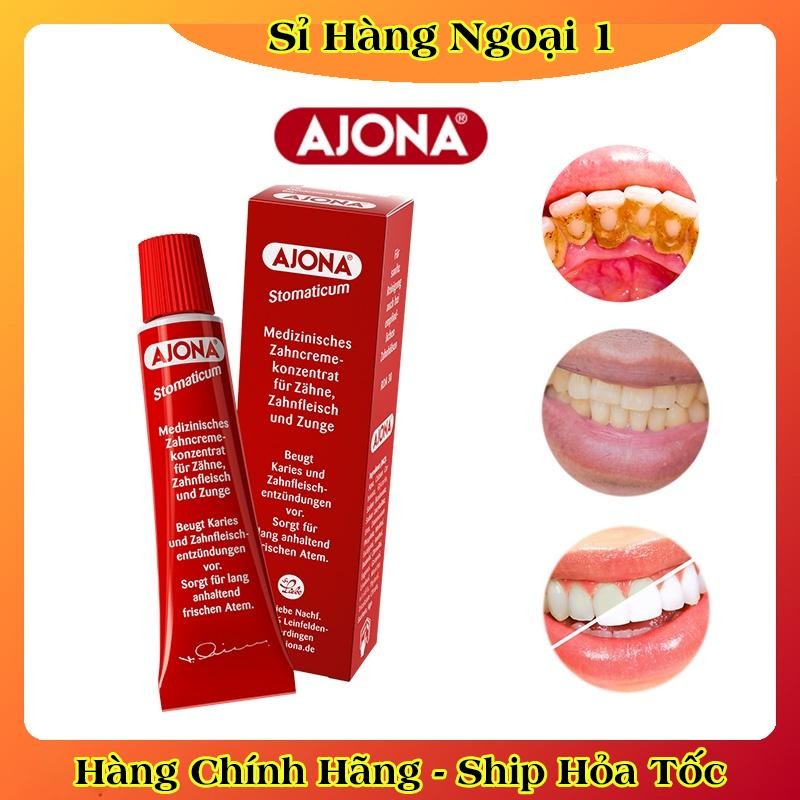 Kem đánh răng y tế Ajona 25ml làm sạch cao răng và chống hôi miệng -Date mới nhất Đủ Bill