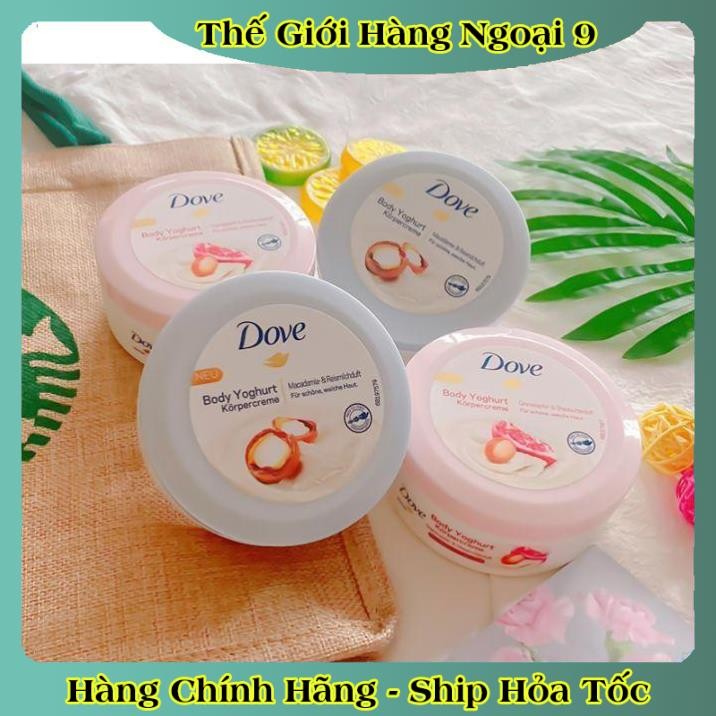 Tẩy tế bào chết, tẩy da chết body DOVE và dưỡng thể body nội địa Đức, Đủ Bill và Review