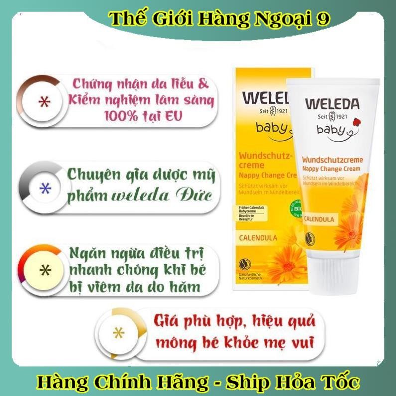 Kem chống hăm Weleda Đức hữu cơ CAO CẤP (chuẩn Đức) Organic BIO -Nội địa Đức Đủ Bill
