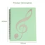 Thư mục đựng nhạc Piano FUZOU, Bìa kẹp nhạc nhiều lớp 40 trang tháo rời, Bìa hợp xướng vừa kích thước A4 ghi chú linh hoạt