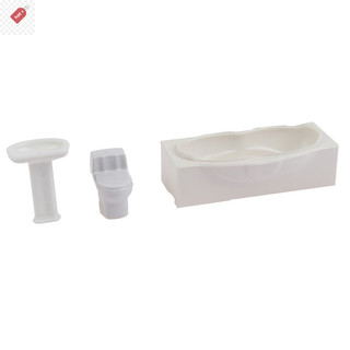 ALIK 1: 25 Nhà Búp Bê Thu Nhỏ Bộ Phòng Tắm Phòng Tắm Bồn Tắm Bồn Tắm Mẫu VN