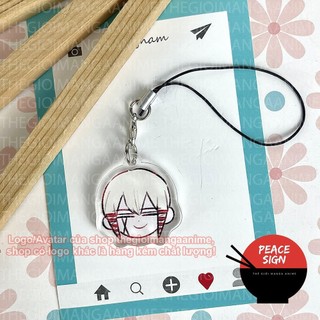 (ĐẦU CHIBI) Móc dây treo điện thoại MASHLE: MAGIC AND MUSCLES in hình Cơ bắp và phép thuật anime mica acrylic khóa