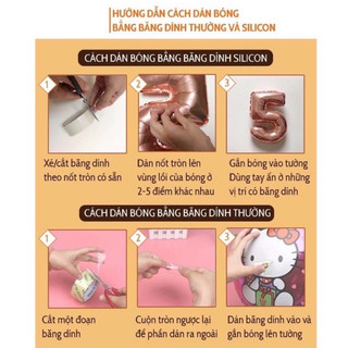 Combo bong bóng IKEA MAMA nhiều màu sắc – tone hiện đại, hợp mọi kiểu trang trí