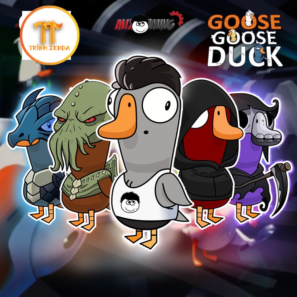 Móc khóa vịt Goose Goose Duck, móc khóa vịt Miximoi, Móc khóa Mixi