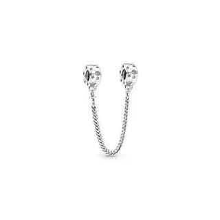 Spot goodss925 dây xích an toàn ngôi sao mặt trăng bạc Nhẫn hình trái tim tự làm chống rơi Vòng tay hình trái tim dây xích an toàn Hạt Gia đình cây