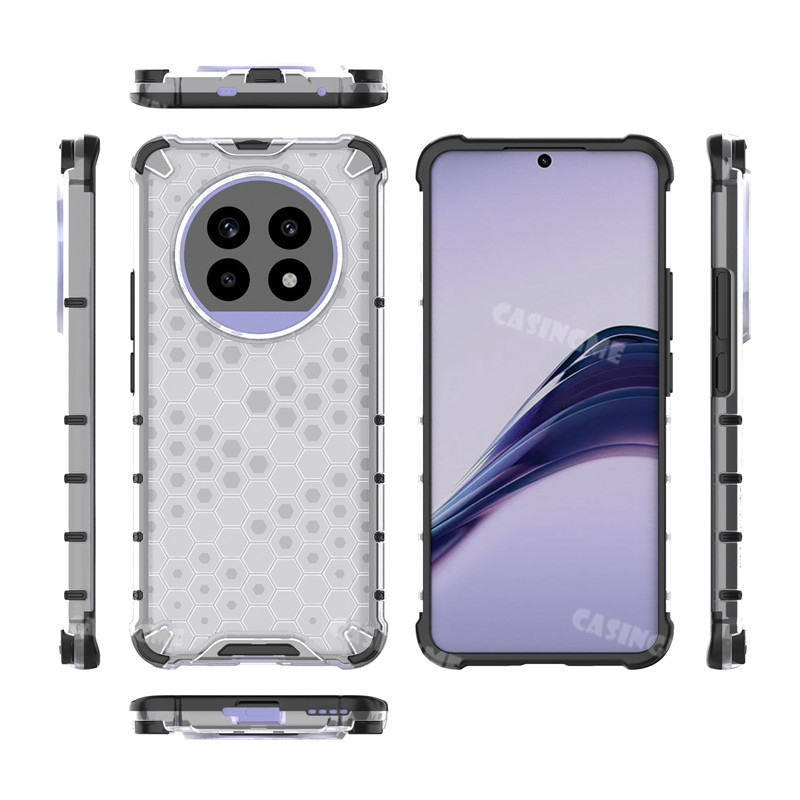Realme 13 Pro 5G 13Pro + 2024 Vỏ tổ ong trong suốt chống sốc cho Realme 13Pro Realme13 13Pro + 13 Pro + 13 + 5G 4G Vỏ điện thoại tản nhiệt Acrylic trong suốt